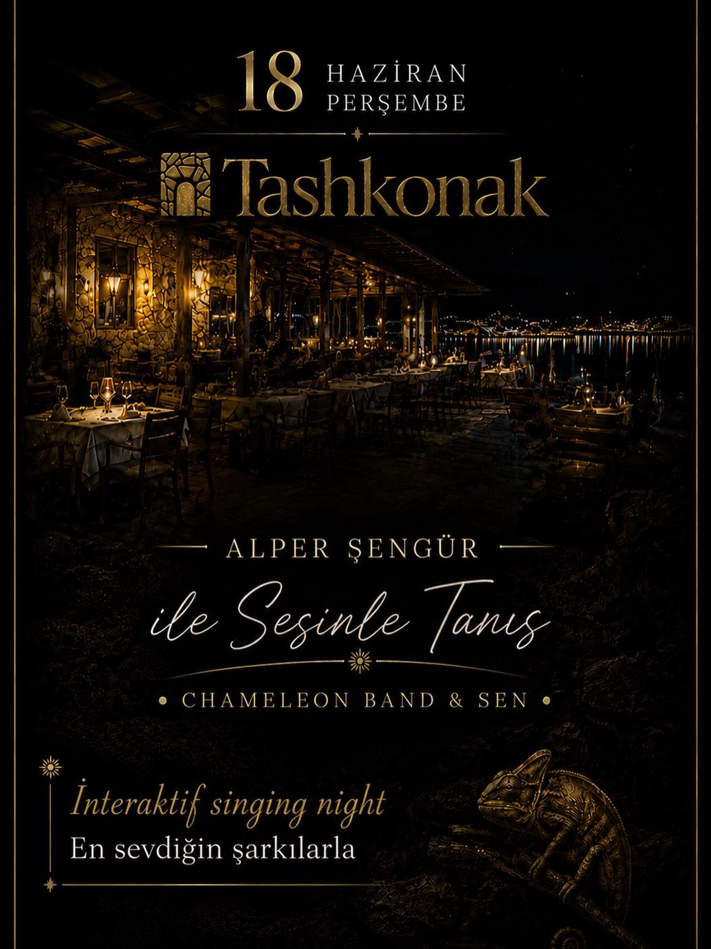 Alper Şengür — İnteraktif Singing Night Etkinlik afişi