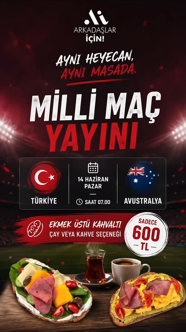 Milli Maç Yayını Etkinlik afişi