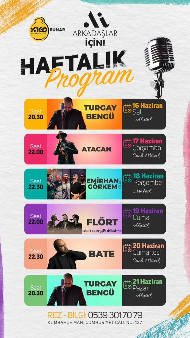Turgay Bengü — Arkadaşlar İçin Bar Etkinlik afişi