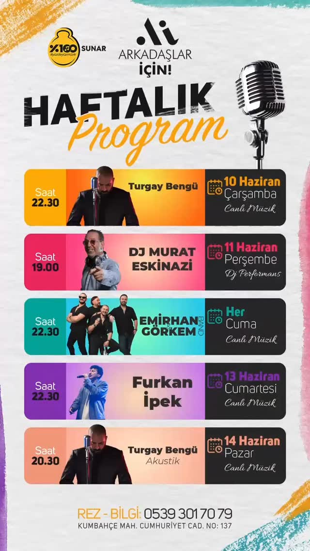 Emirhan Görkem Band — Arkadaşlar İçin Bar Etkinlik afişi