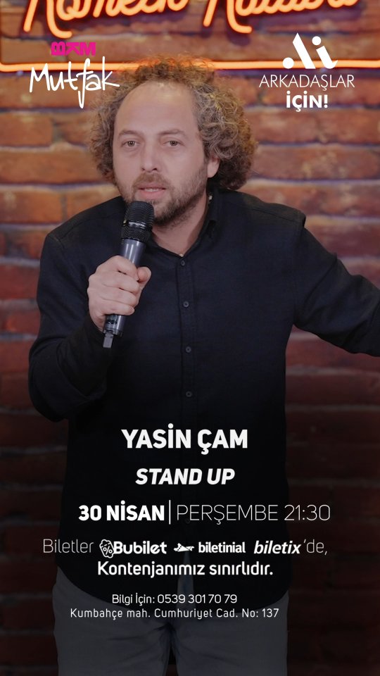 Yasin Çam Stand Up Etkinlik afişi