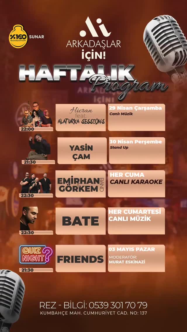 Quiz Night — Friends Etkinlik afişi