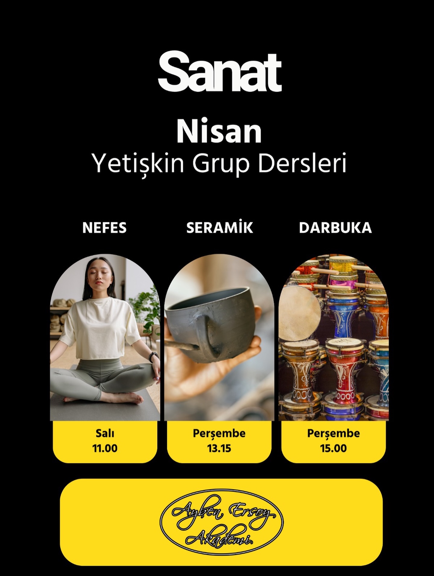 Seramik Atölyesi Etkinlik afişi