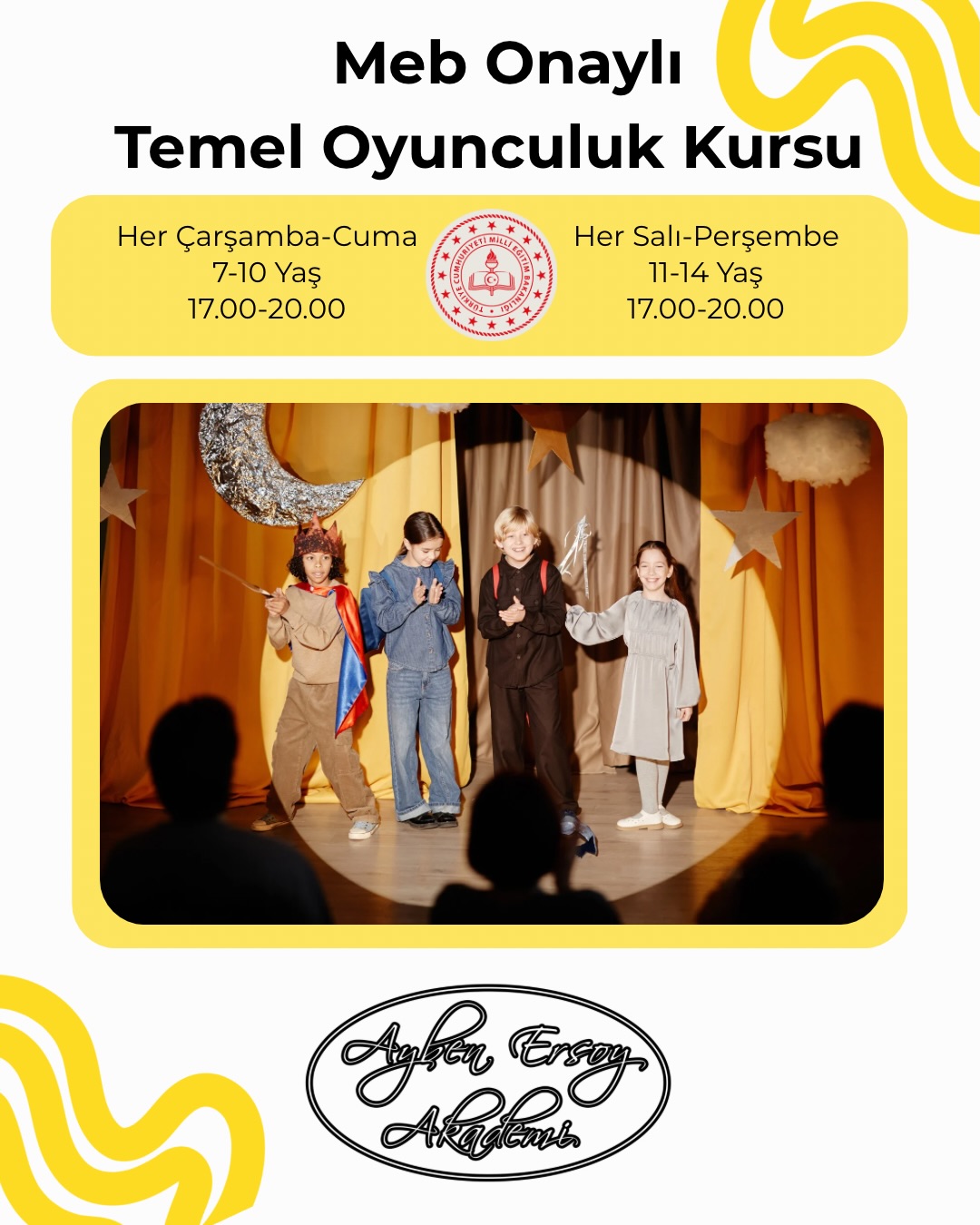 Temel Oyunculuk Kursu Etkinlik afişi