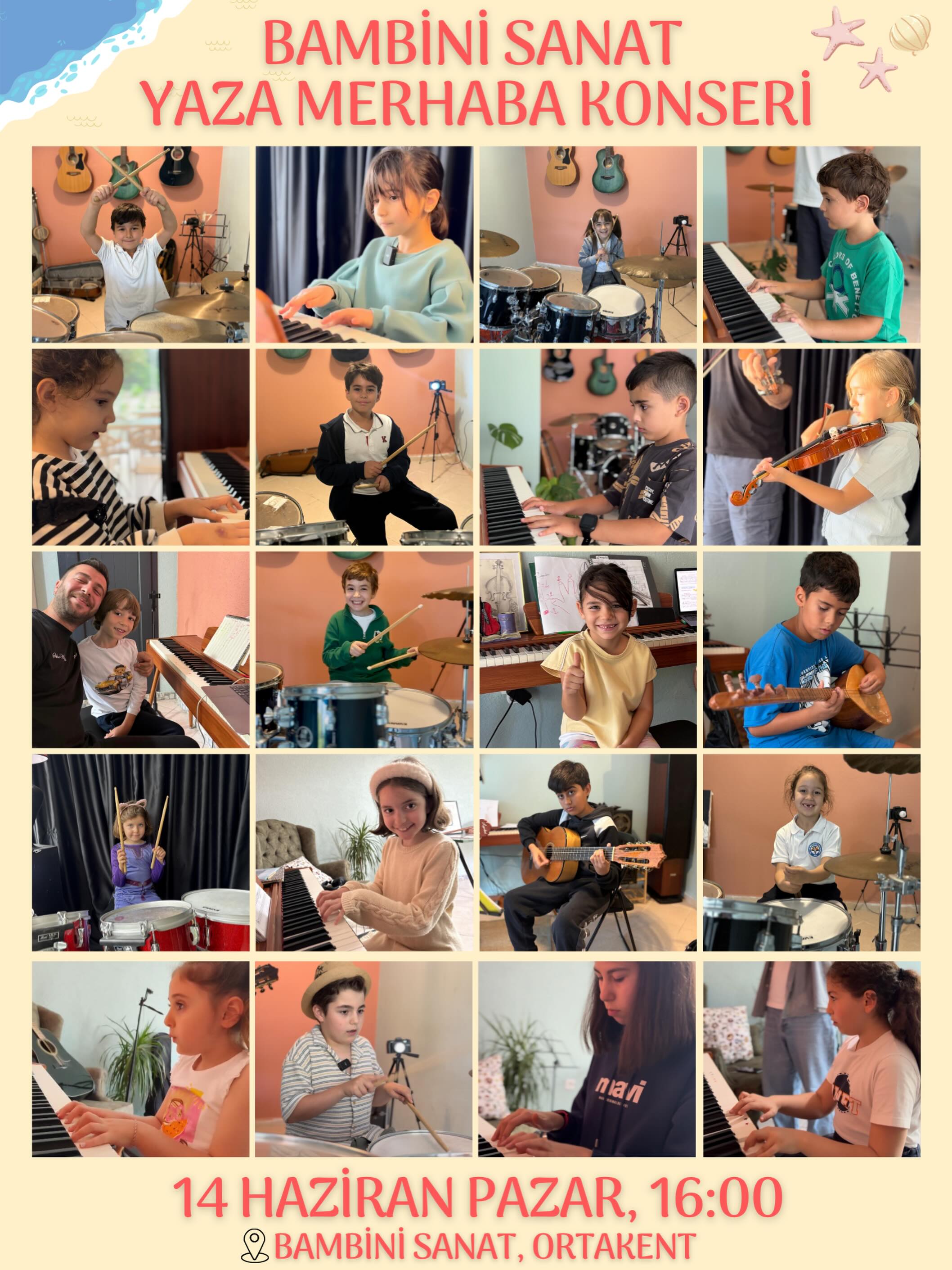 Yaza Merhaba Konseri Etkinlik afişi