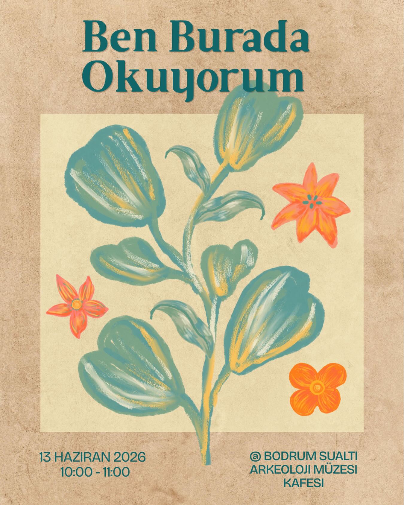 Ben Burada Okuyorum — Sessiz Okuma Buluşması Etkinlik afişi