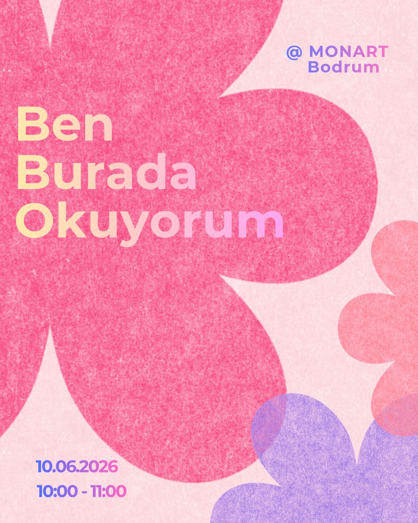 Ben Burada Okuyorum Etkinlik afişi