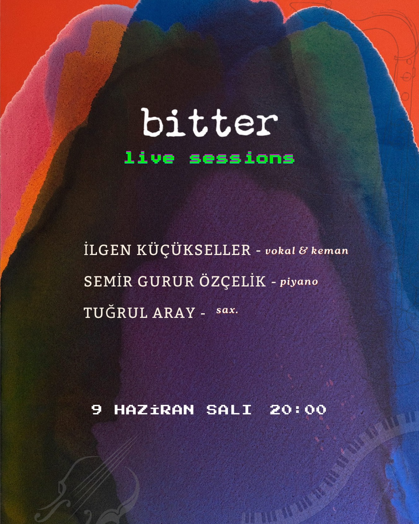 İlgen Küçükseller Trio — bitter Live Sessions Etkinlik afişi