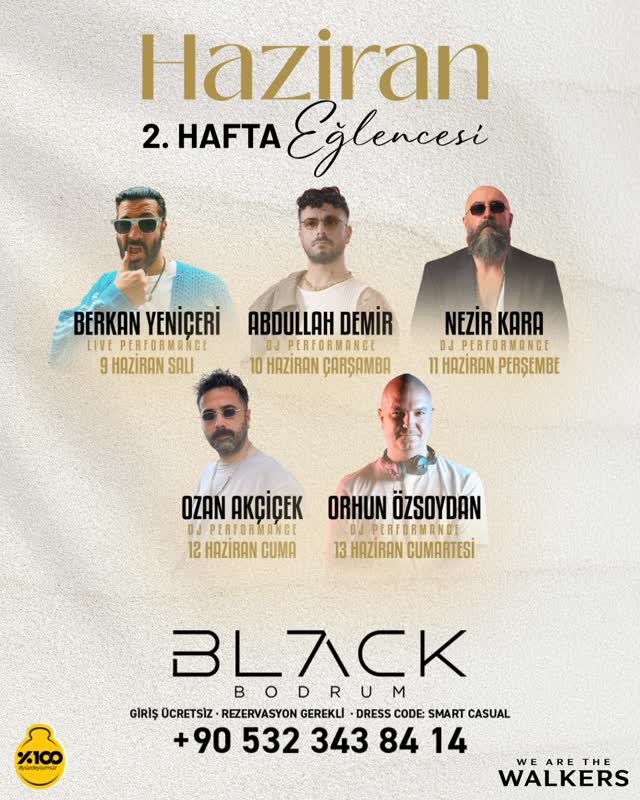 Ozan Akçiçek — Black Bodrum Etkinlik afişi