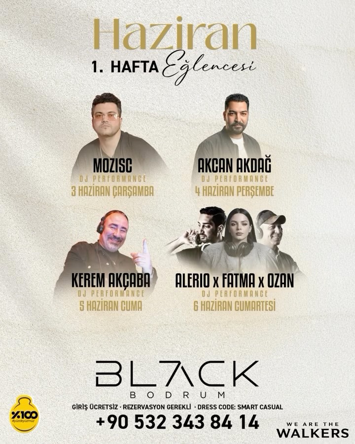 Kerem Akçaba — Black Bodrum Etkinlik afişi