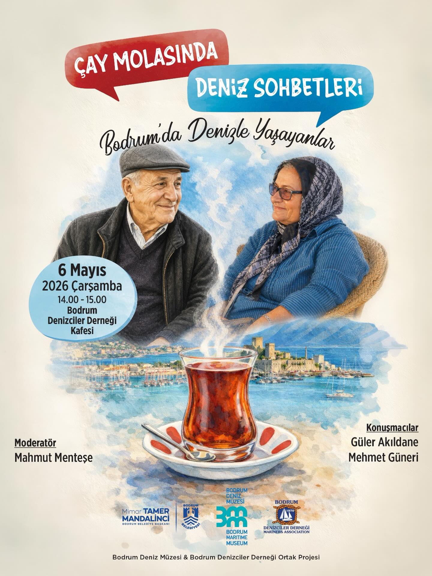 Çay Molasında: Deniz Sohbetleri — Güler Akıldane Etkinlik afişi