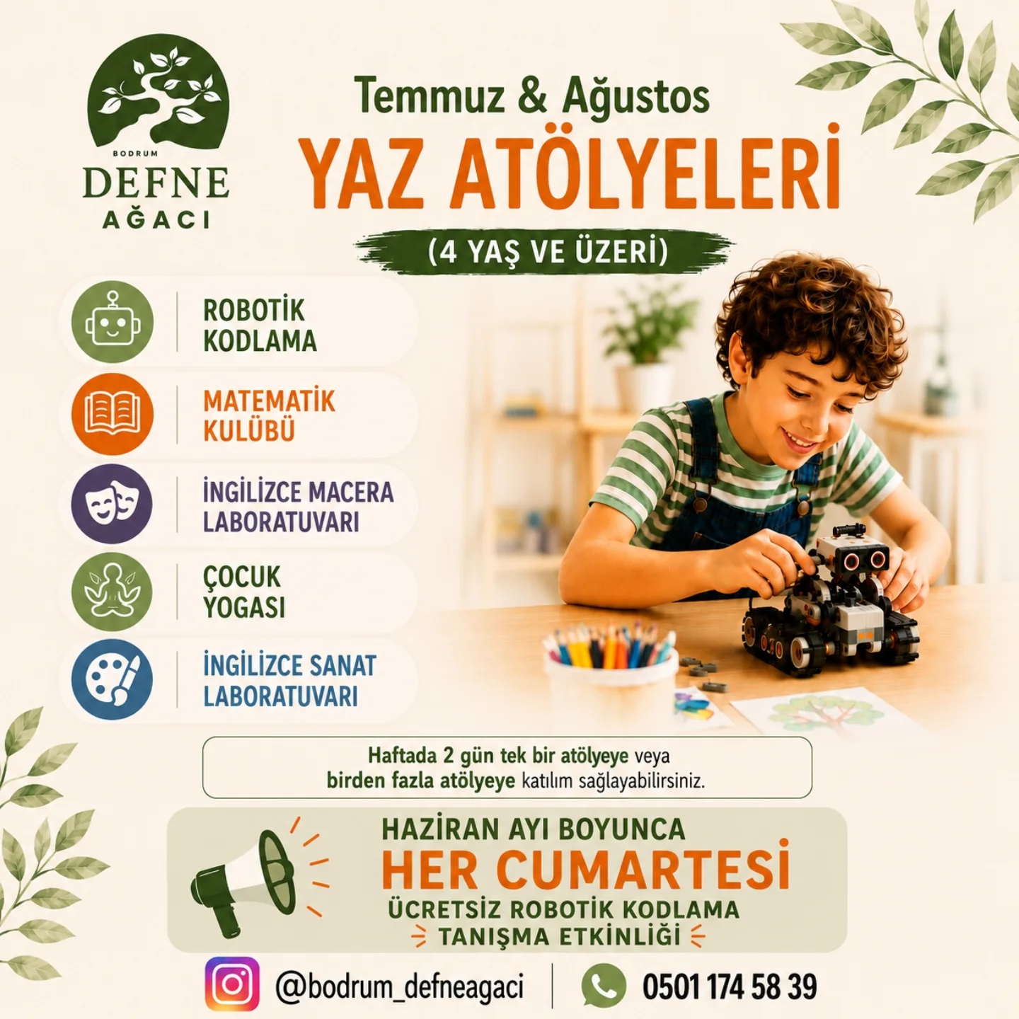 Robotik Kodlama Tanışma Atölyesi Etkinlik afişi