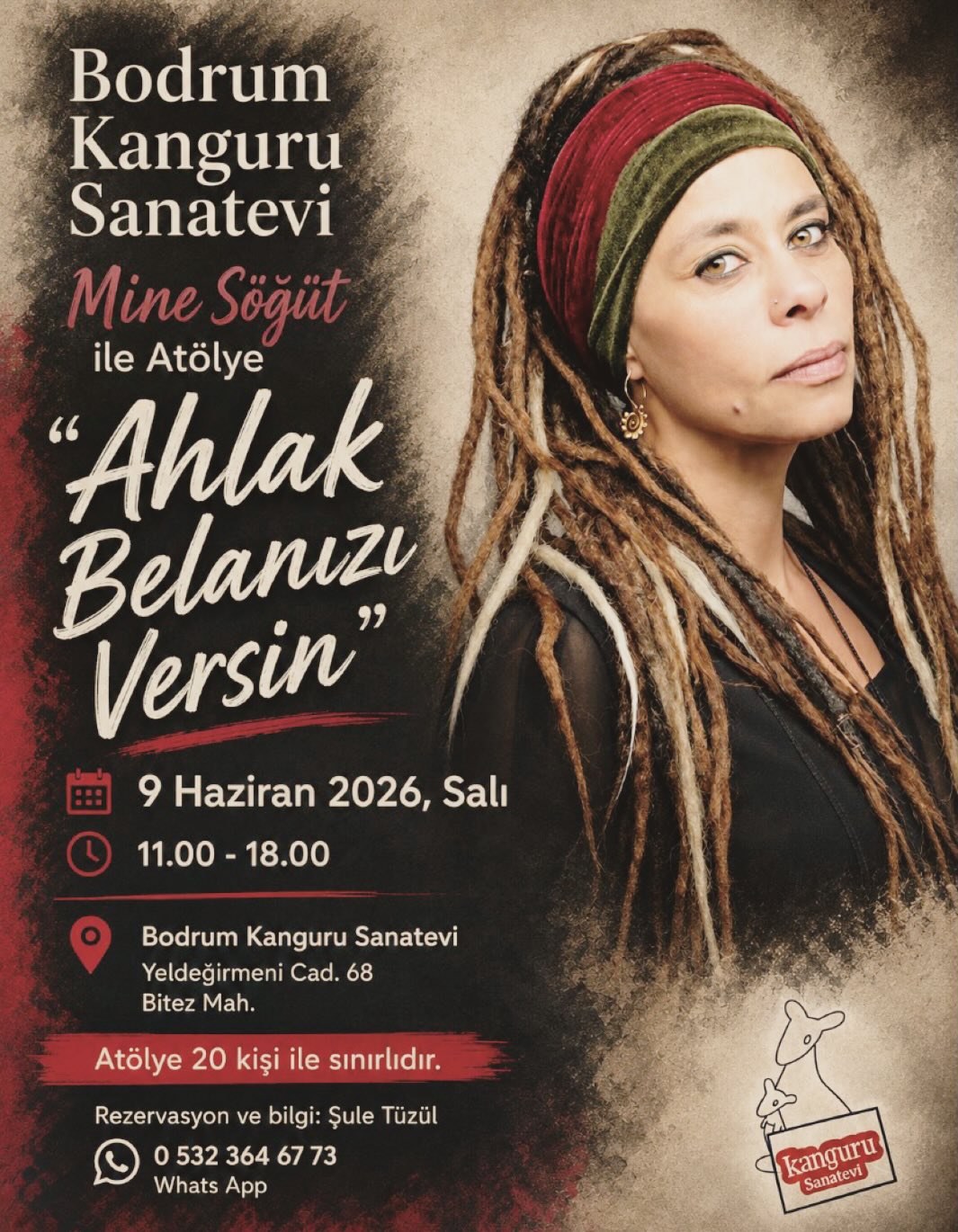 Mine Söğüt – Ahlak Belanızı Versin (Atölye) Etkinlik afişi