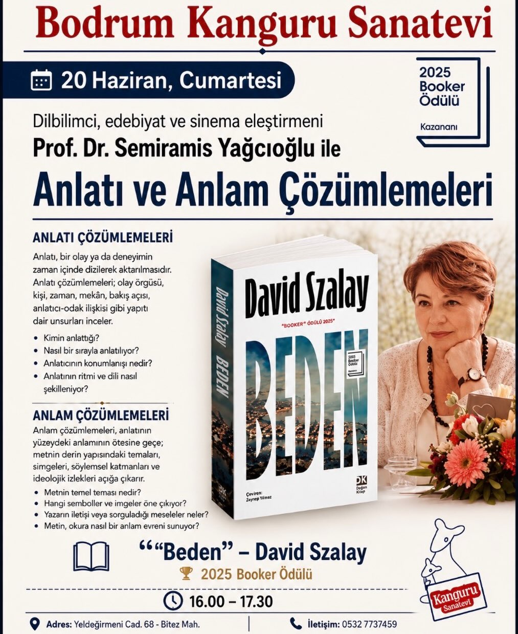 Semiramis Yağcıoğlu Okuma Grubu — David Szalay “Beden”
