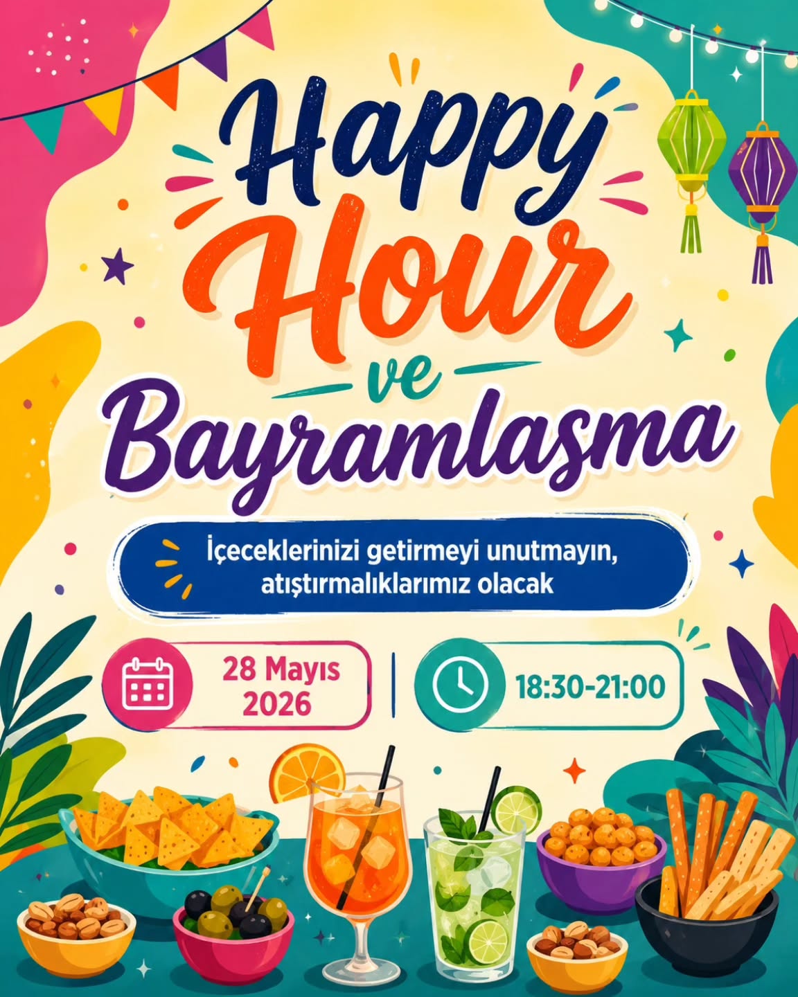 Happy Hour ve Bayramlaşma Etkinlik afişi