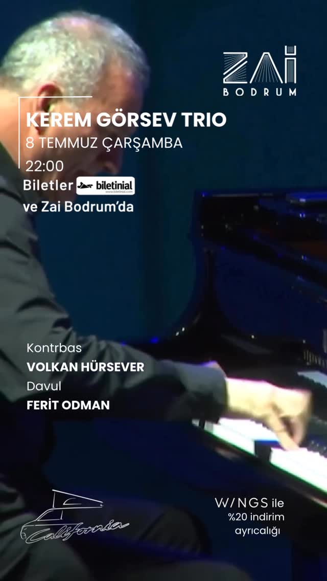 Kerem Görsev Trio Etkinlik afişi