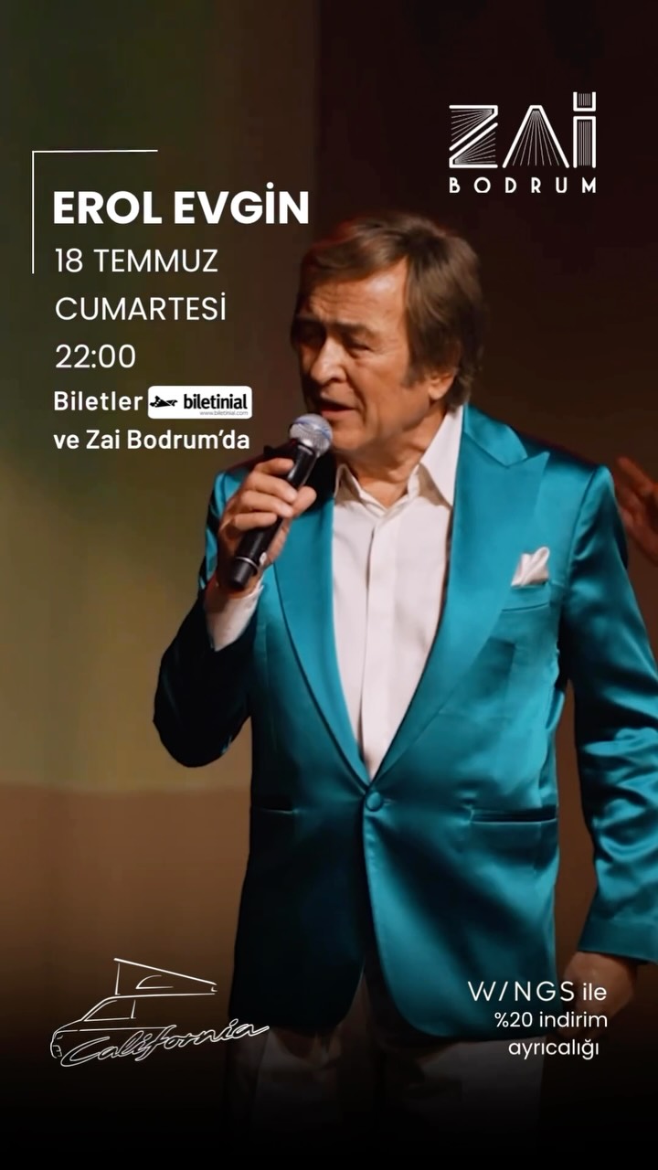 Erol Evgin — Zai Nostalji Geceleri Etkinlik afişi