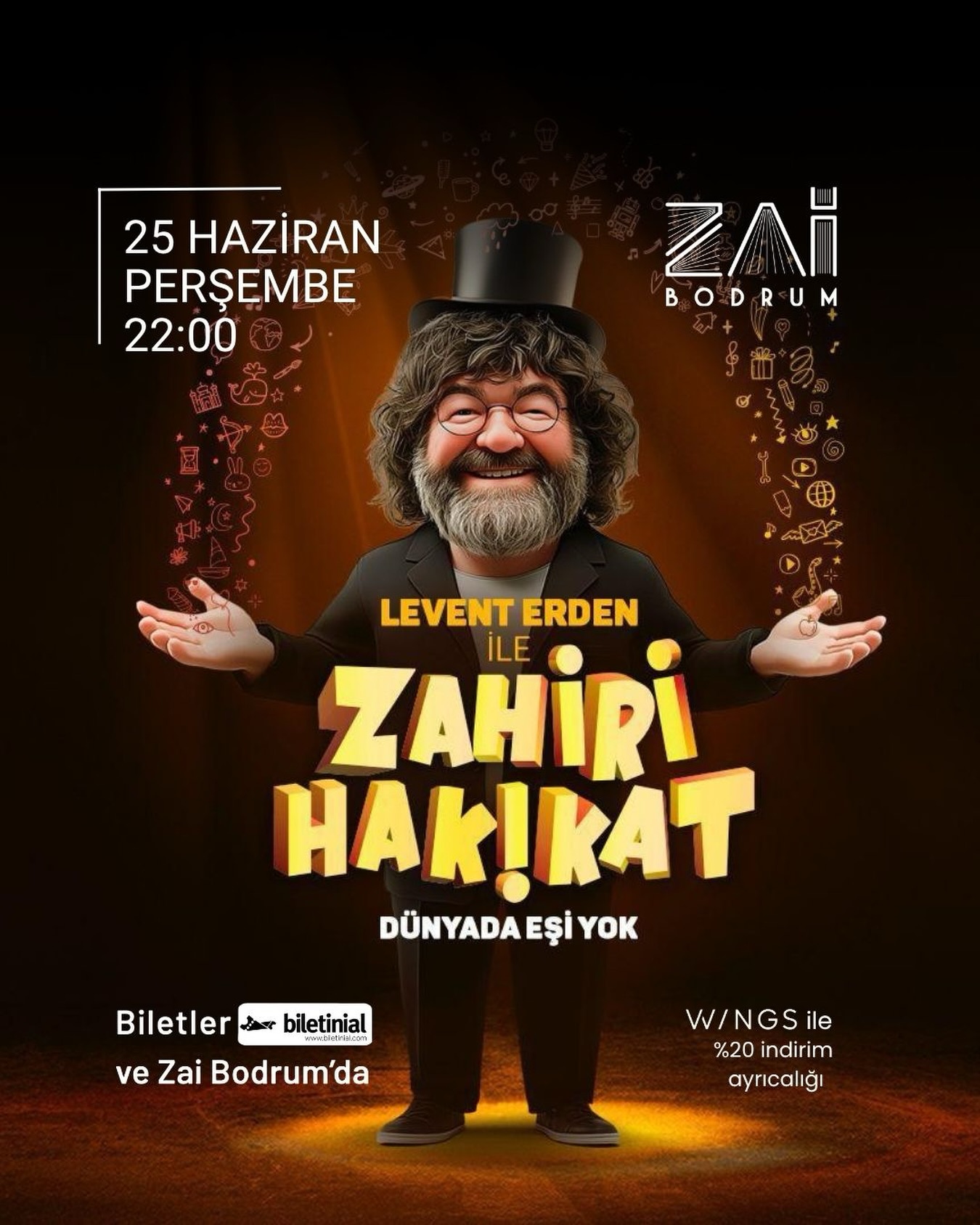 Levent Erden — Zahiri Hakikat Etkinlik afişi