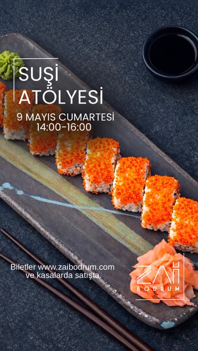 Suşi Atölyesi Etkinlik afişi