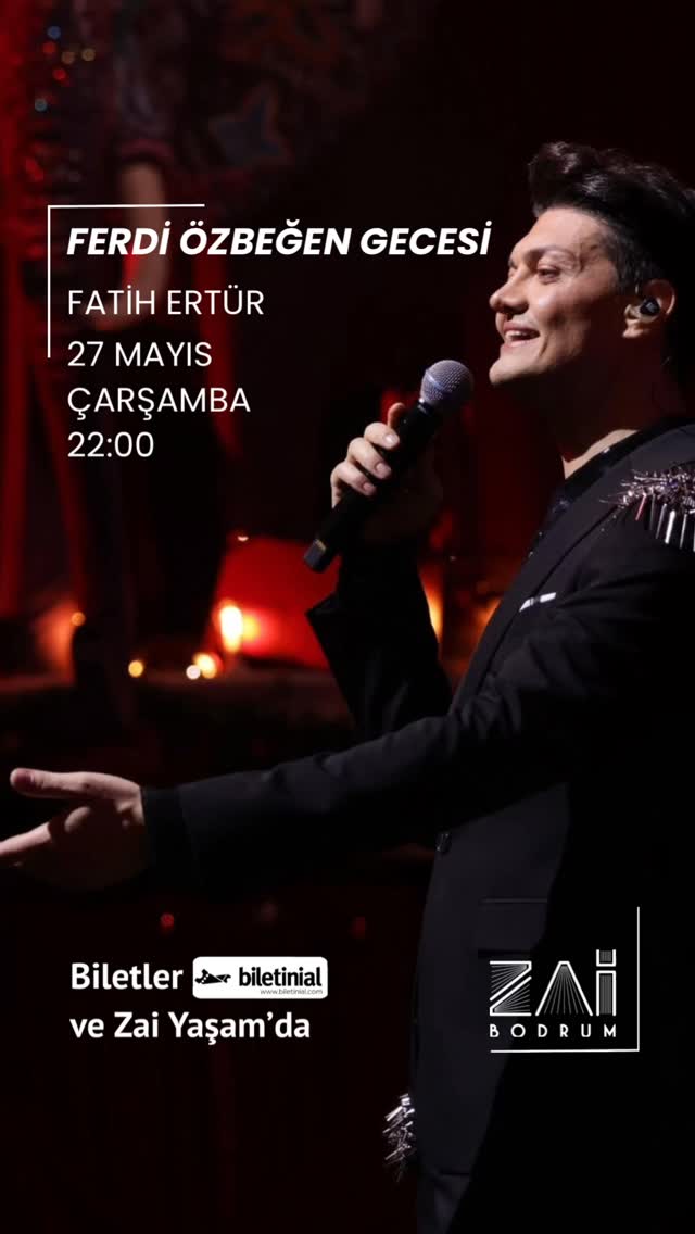 Fatih Ertür - Ferdi Özbeğen Gecesi Etkinlik afişi