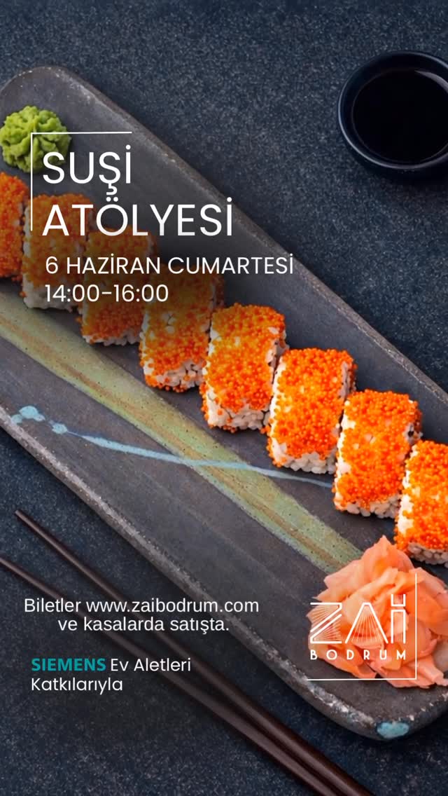 Suşi Atölyesi Etkinlik afişi