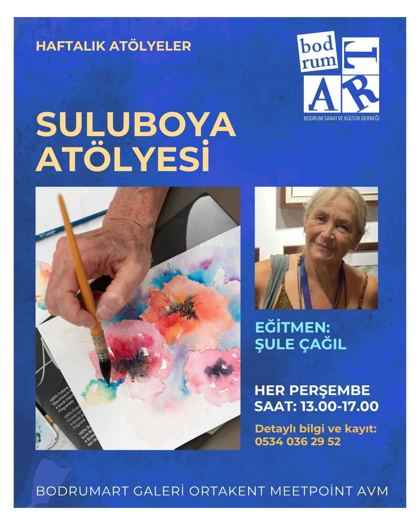 Şule Çağıl — Suluboya Atölyesi Etkinlik afişi