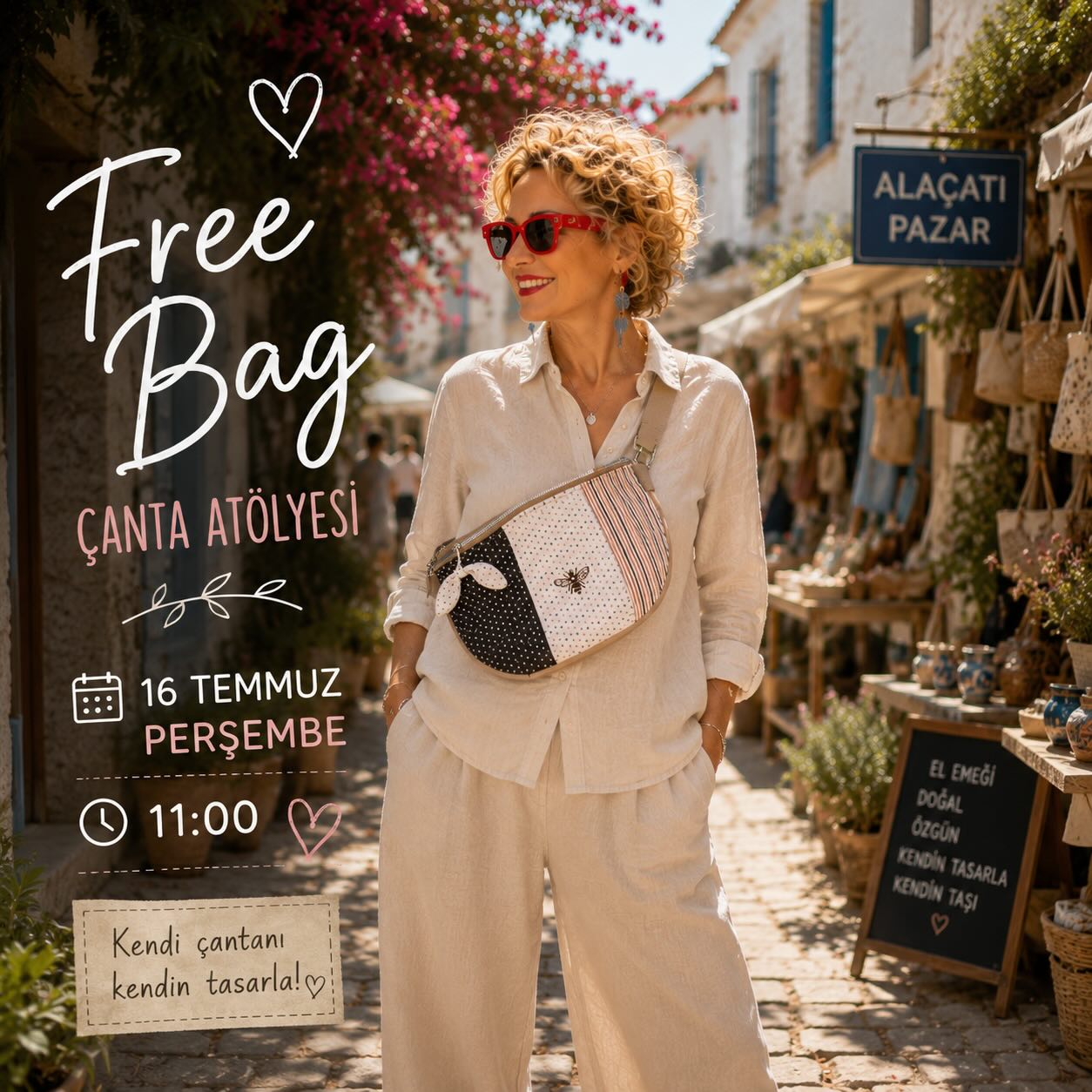 Free Bag Çanta Atölyesi — Bodrum Atölye Mai Etkinlik afişi