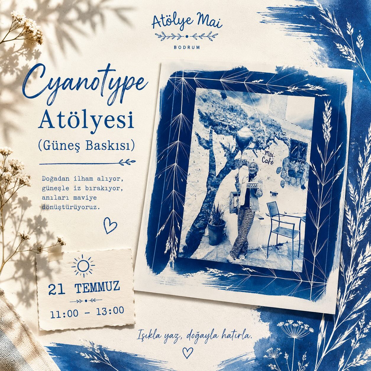 Cyanotype Atölyesi (Güneş Baskısı)