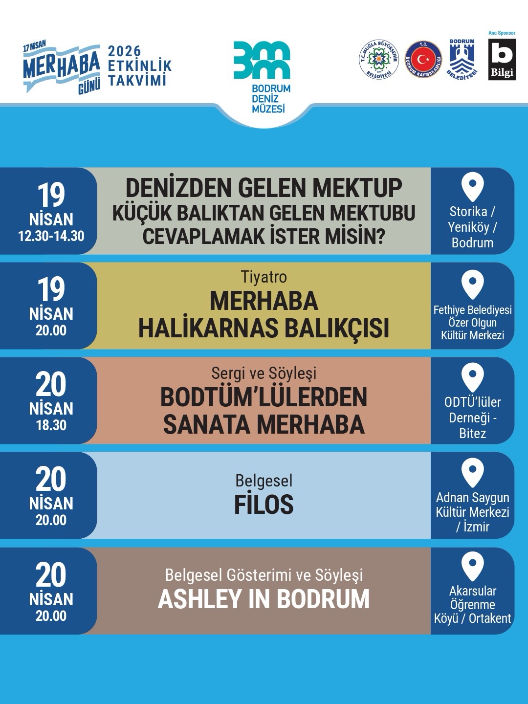 BODTÜM'lülerden Sanata Merhaba Etkinlik afişi