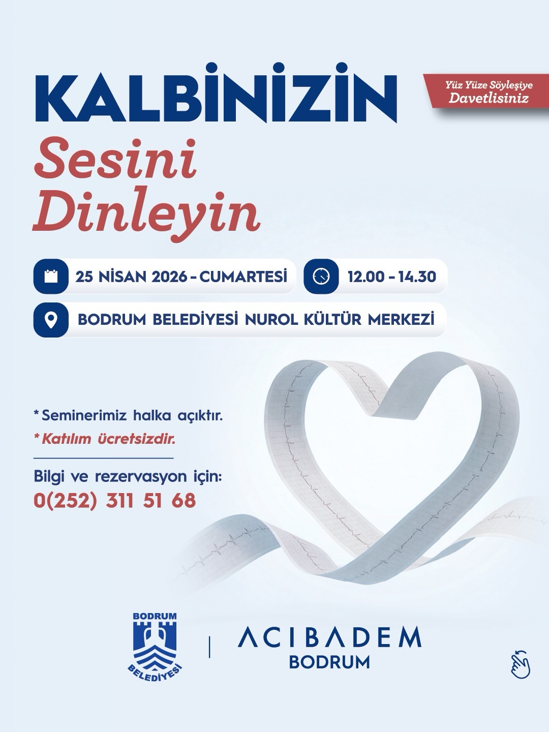Kalbinizin Sesini Dinleyin - Sağlık Söyleşisi Etkinlik afişi