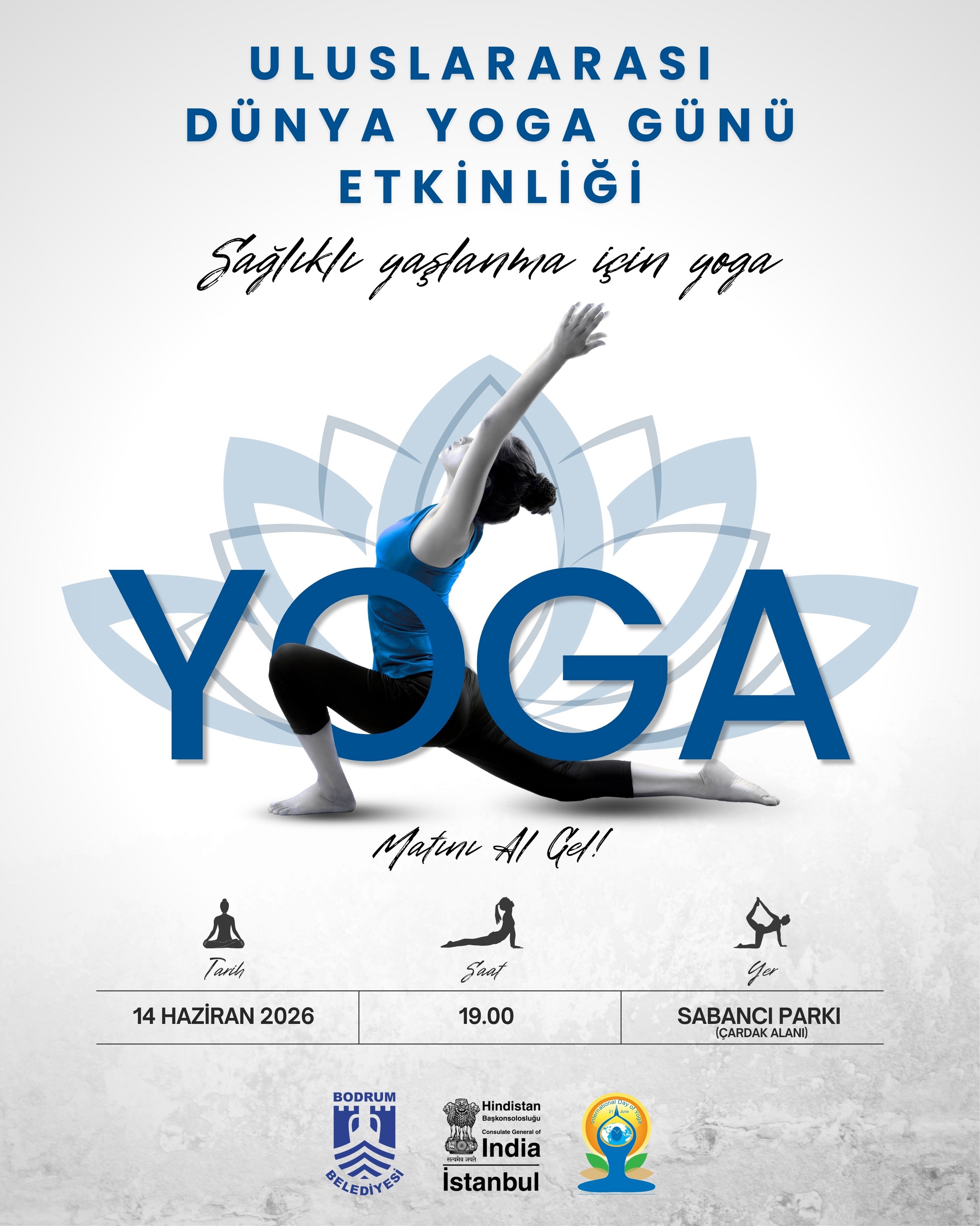 Uluslararası Dünya Yoga Günü Etkinlik afişi