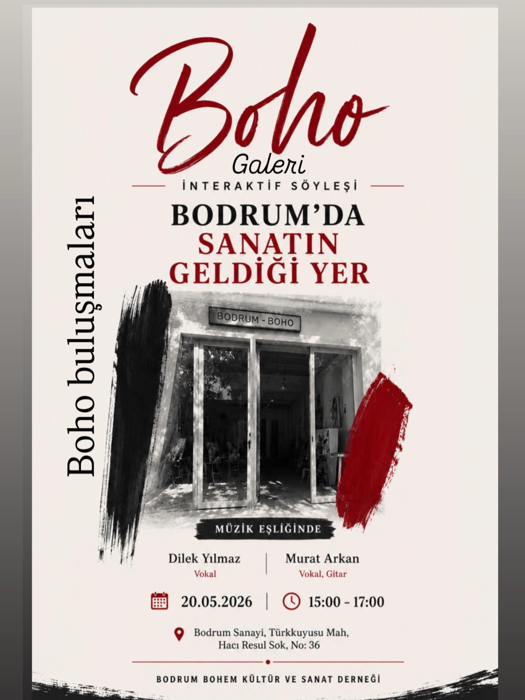 Bodrum’da Sanatın Geldiği Yer — Boho Buluşmaları Etkinlik afişi