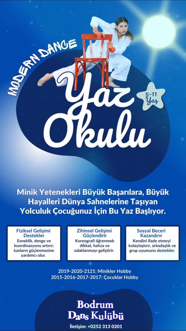 Modern Dans Yaz Okulu Etkinlik afişi