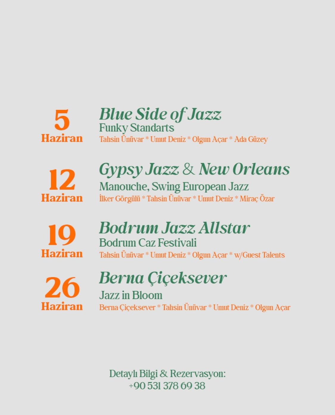 Bodrum Jazz Allstar — Bodrum Caz Festivali Etkinlik afişi