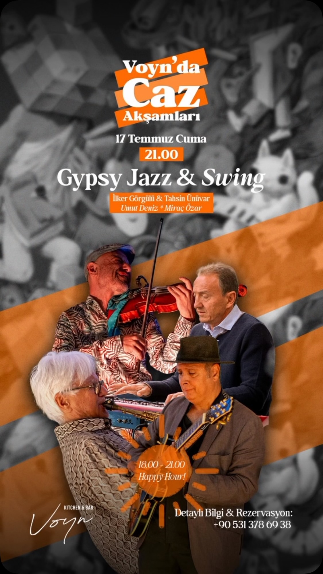 Gypsy Jazz & Swing: Tahsin Ünüvar — Voyn Kitchen & Bar