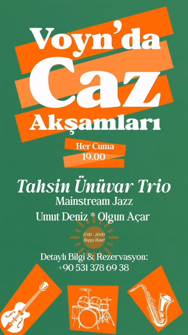 Tahsin Ünüvar Trio - Caz Akşamları Etkinlik afişi