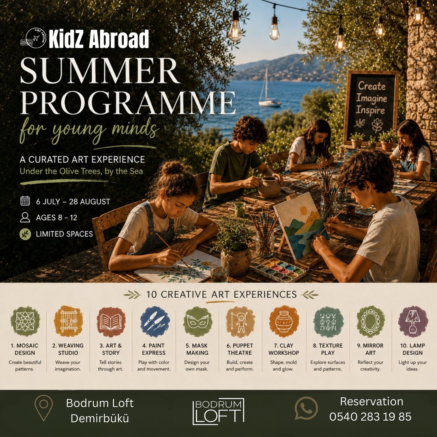 Kidz Abroad Yaz Programı Etkinlik afişi