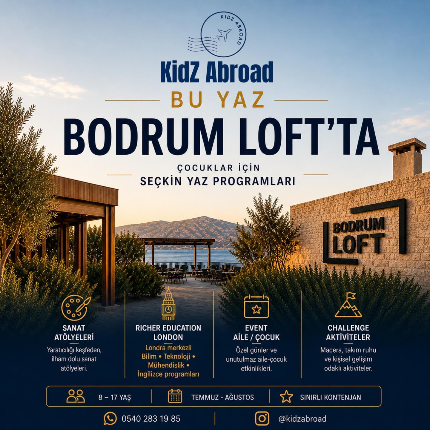 Kidz Abroad — Yaz Programları Etkinlik afişi