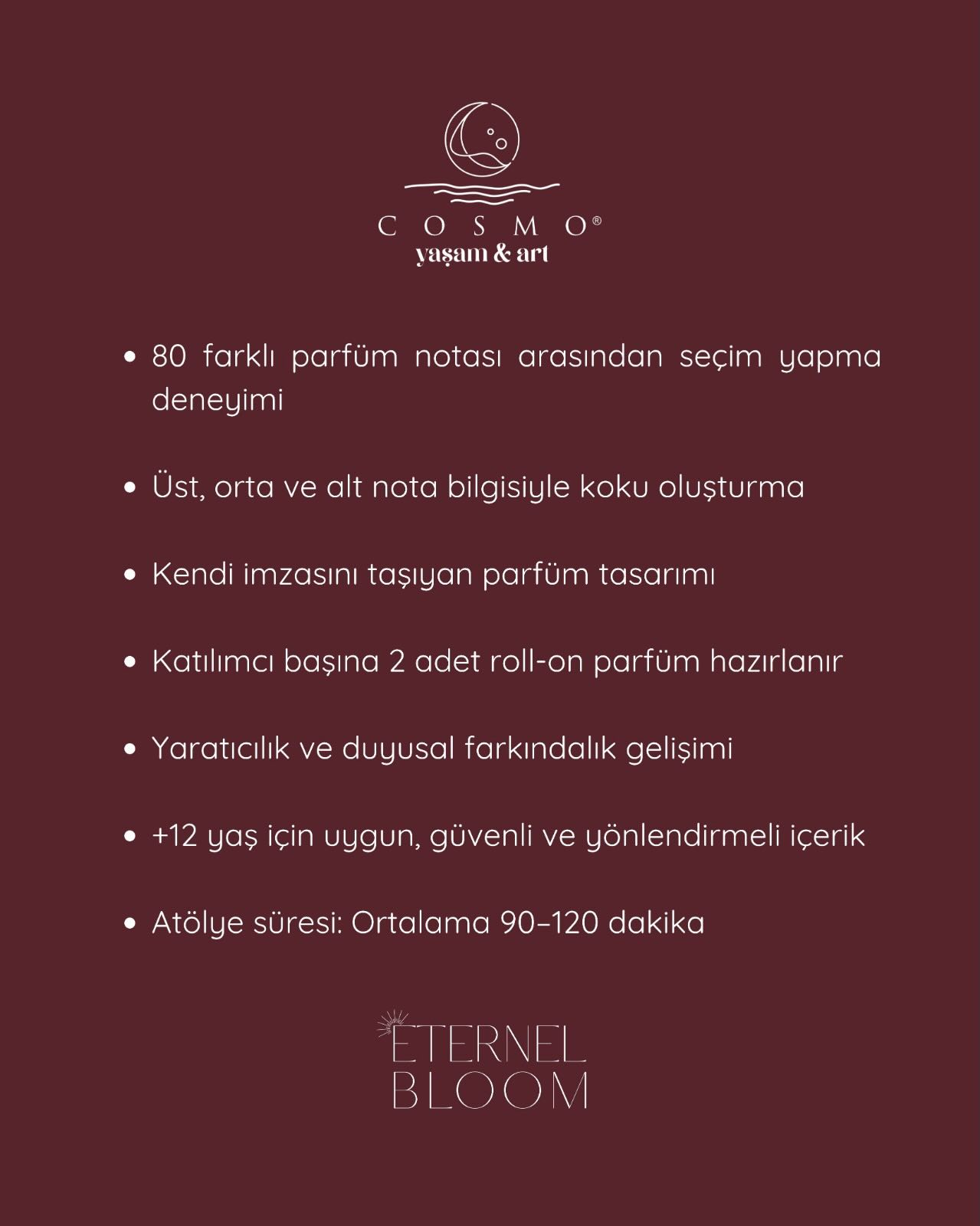 Parfüm Atölyesi Etkinlik afişi