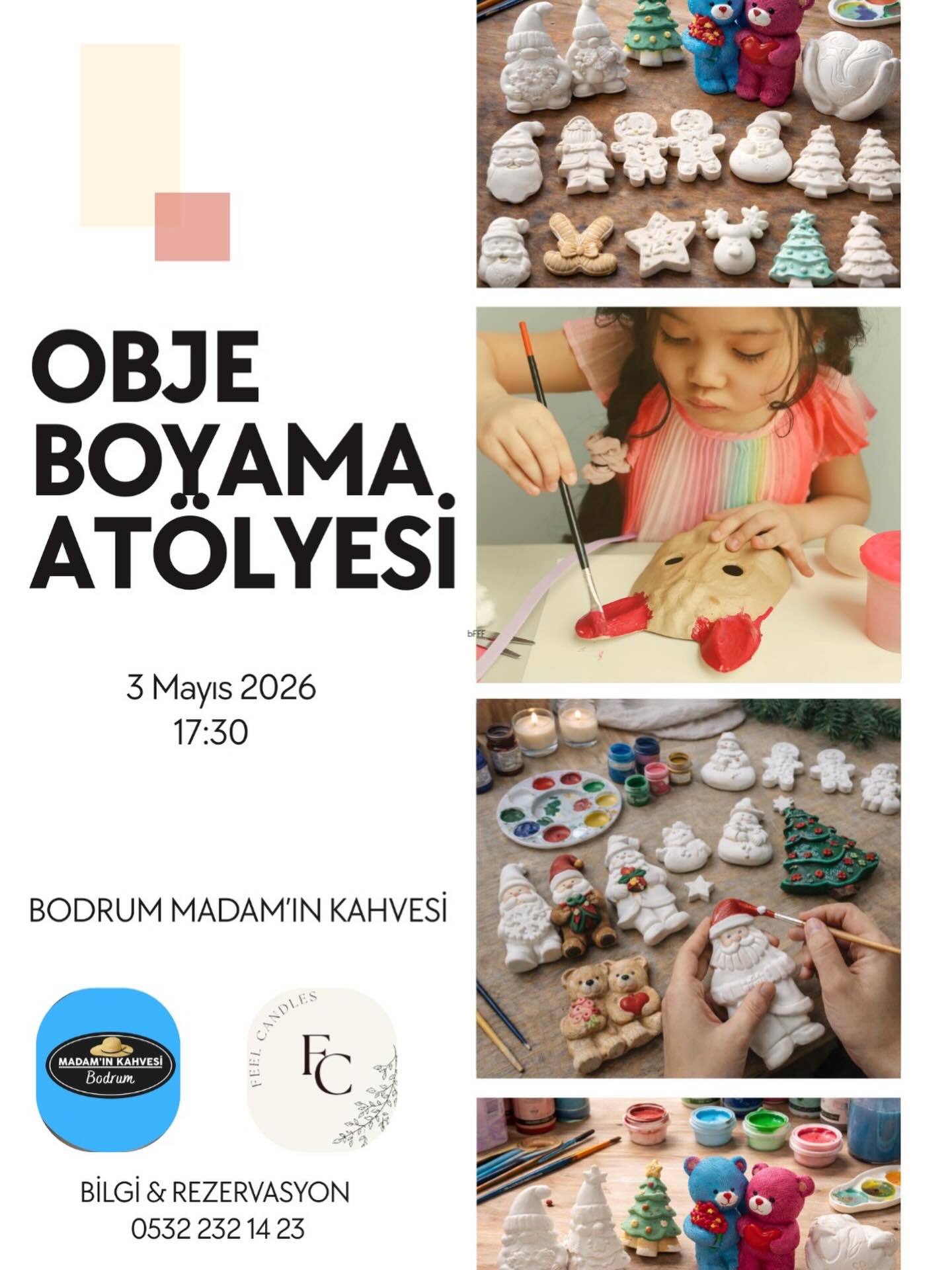 Obje Boyama Atölyesi Etkinlik afişi
