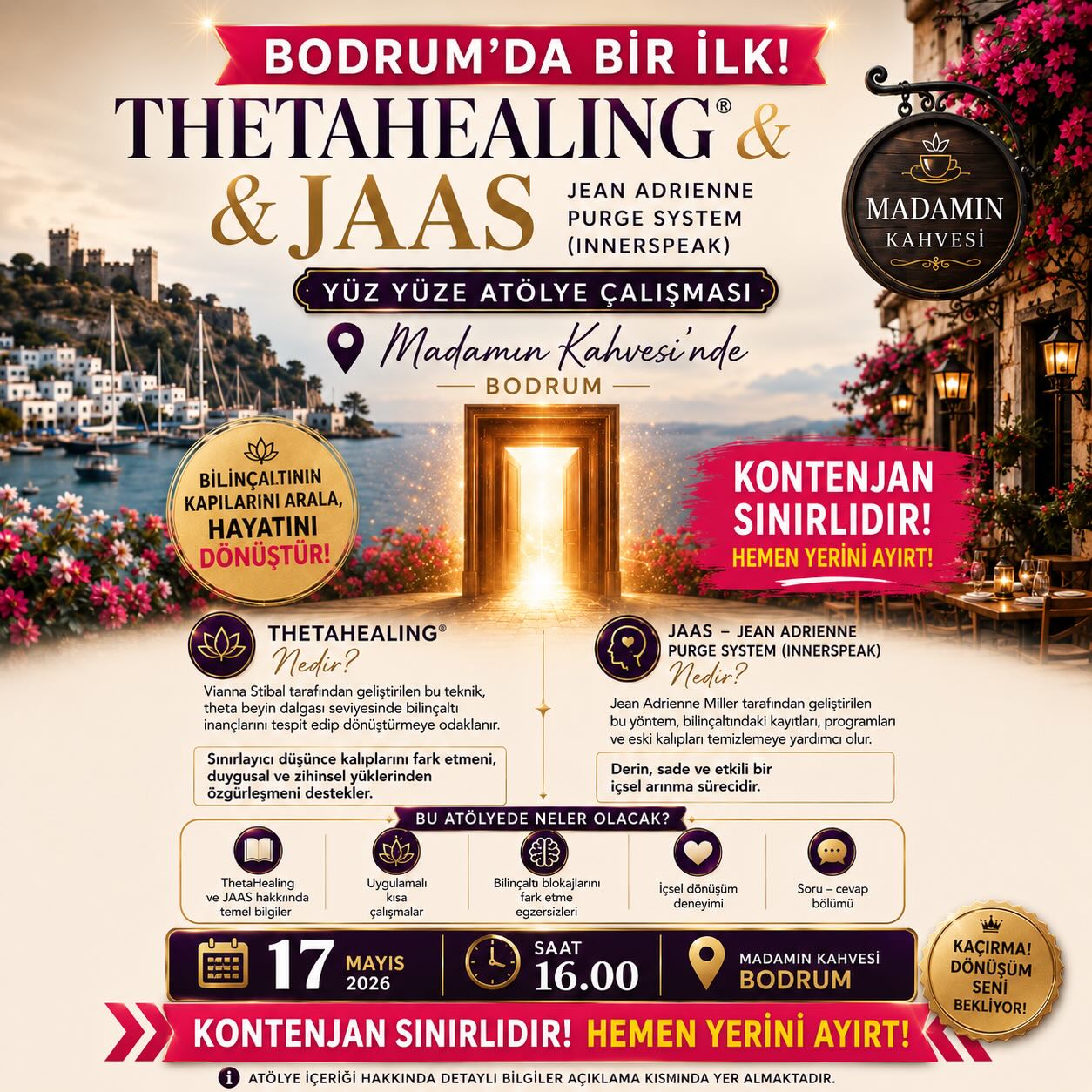 ThetaHealing & JAAS — Yüz Yüze Atölye Etkinlik afişi