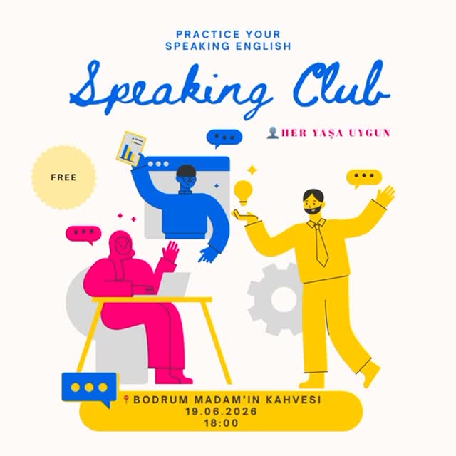 Speaking Club — İngilizce Konuşma Pratiği Etkinlik afişi