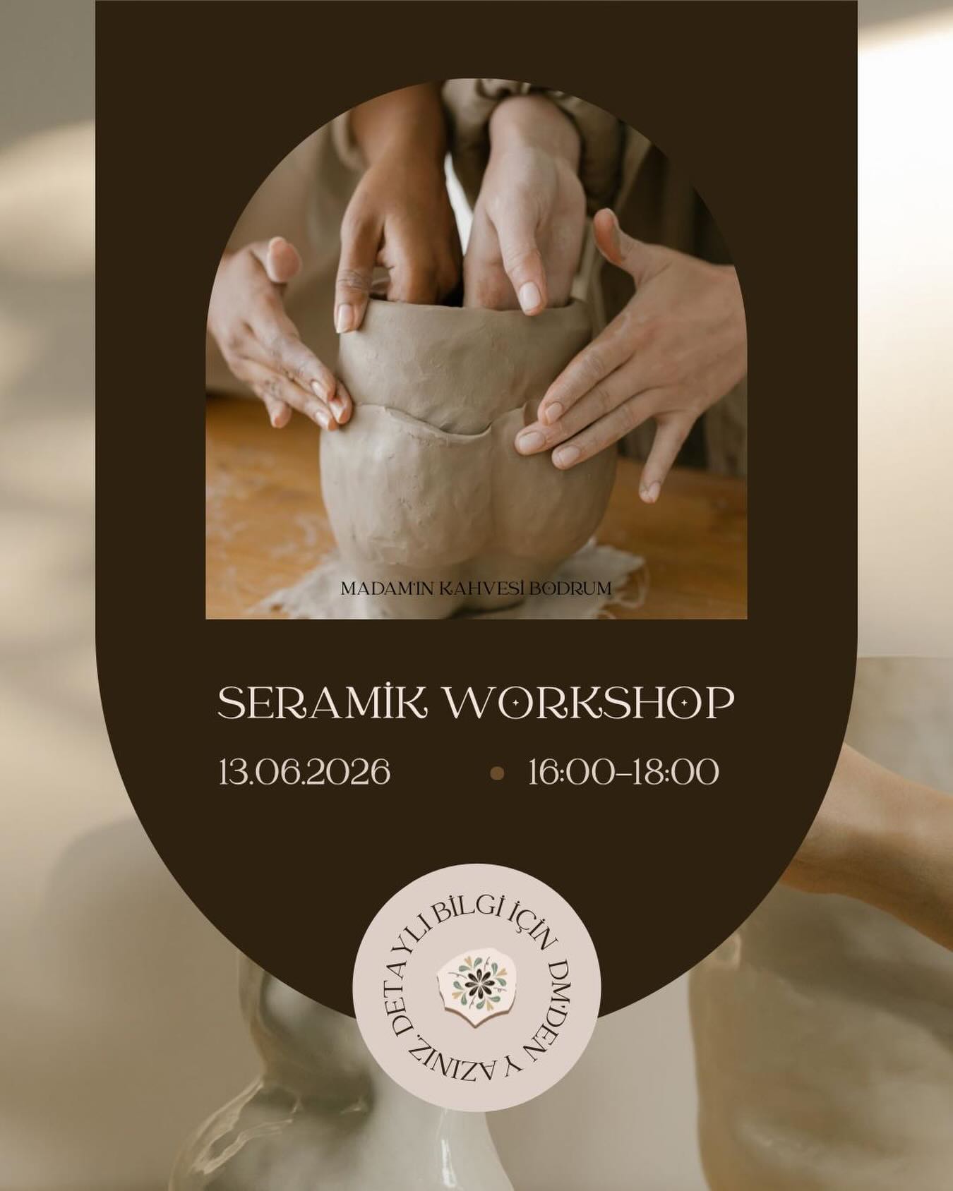 Seramik Workshop — Madam’ın Kahvesi Etkinlik afişi