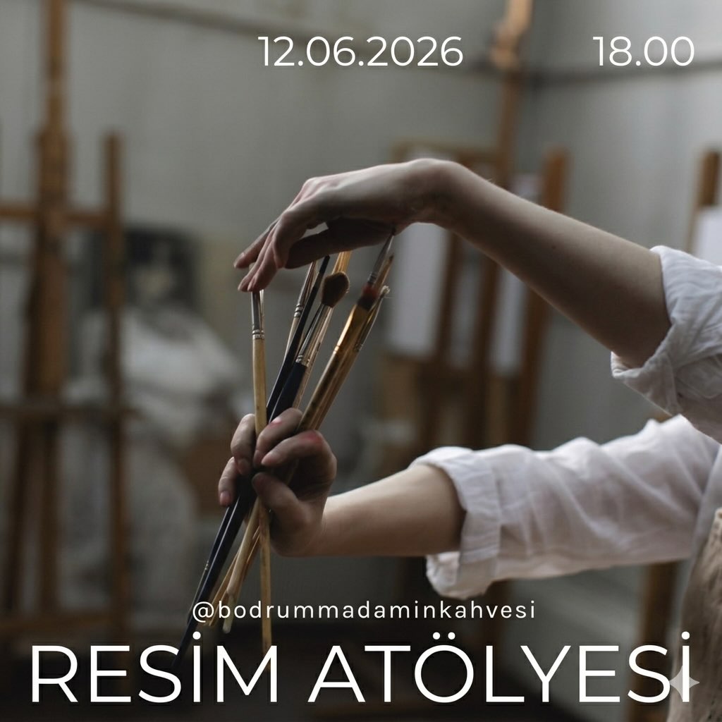 Resim Atölyesi Etkinlik afişi