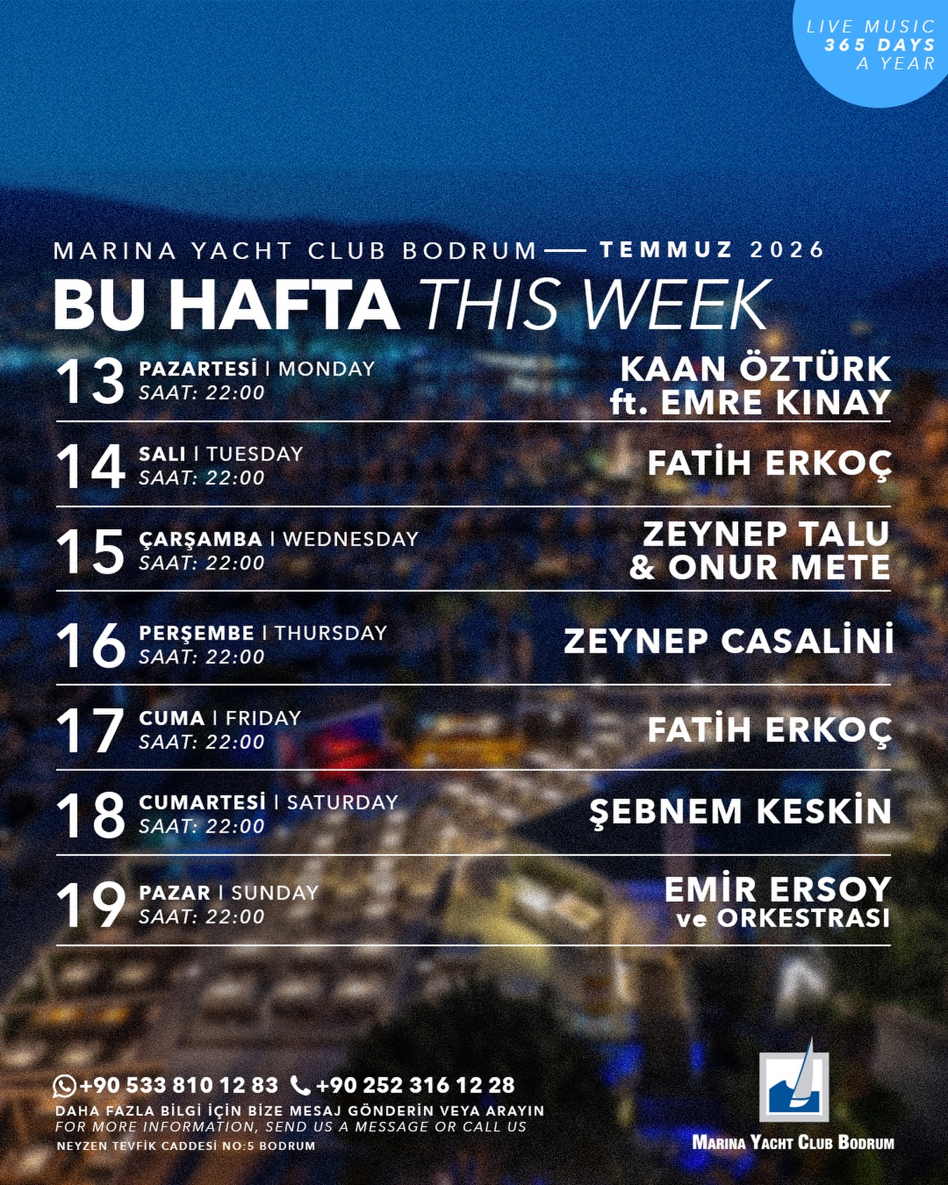 Zeynep Casalini — Marina Yacht Club Bodrum