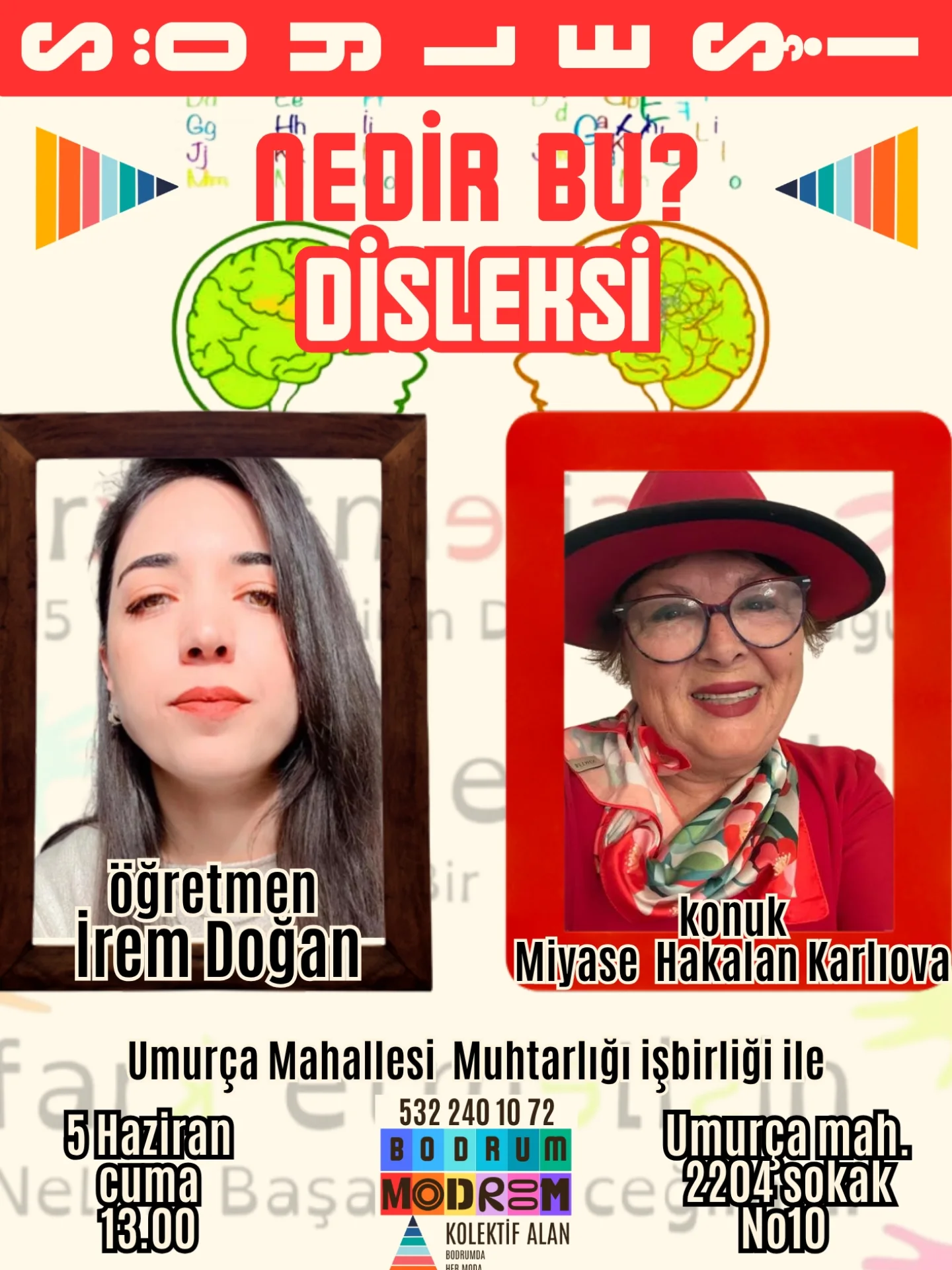 İrem Doğan - Nedir Bu? Disleksi Etkinlik afişi