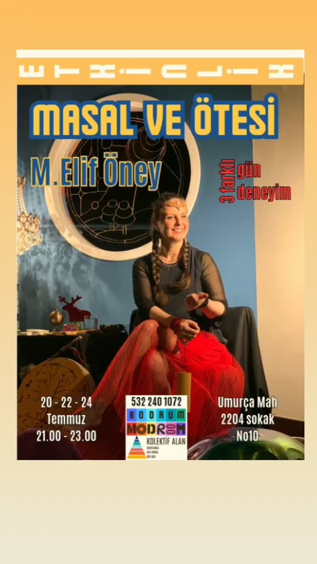 Masal ve Ötesi: M. Elif Öney — Bodrum Modroom Etkinlik afişi