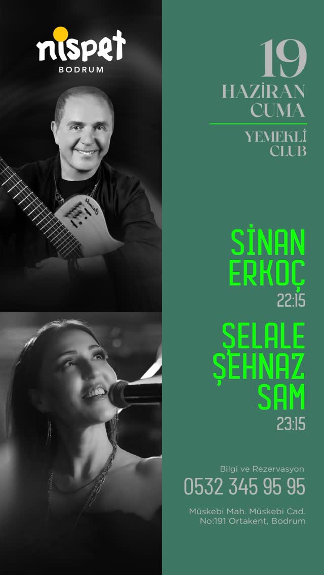 Sinan Erkoç & Şelale Şehnaz Sam - Canlı Müzik Etkinlik afişi