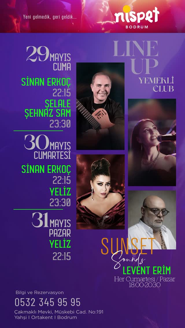 Levent Erim — Sunset Sounds Etkinlik afişi