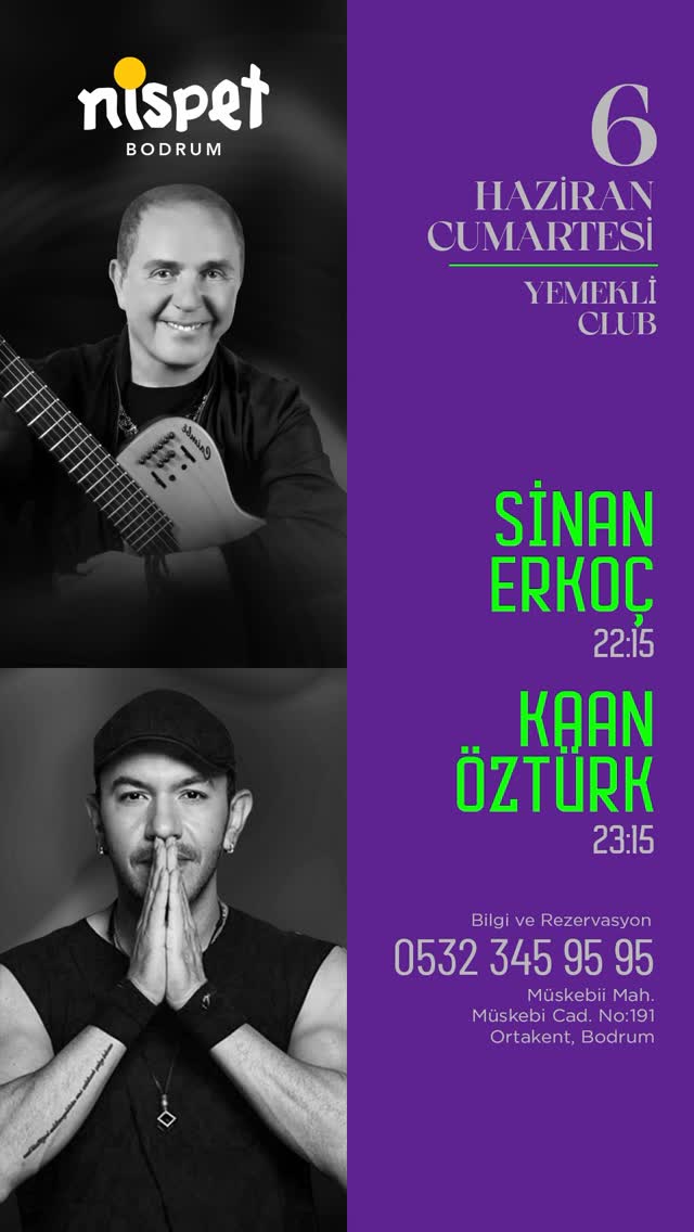 Kaan Öztürk — Bodrum Nispet Etkinlik afişi